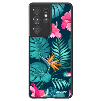 Maskica za Samsung Galaxy S21 Ultra 5G G998B - Pink Monstera