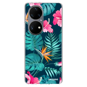 Maskica za Huawei P50 - Pink Monstera