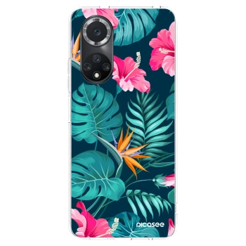 Picasee silikonska prozirna maskica za Huawei Nova 9 SE - Pink Monstera