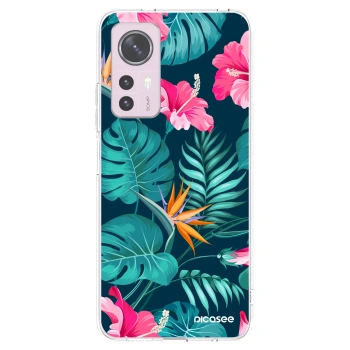 Picasee silikonska prozirna maskica za Xiaomi 12 - Pink Monstera