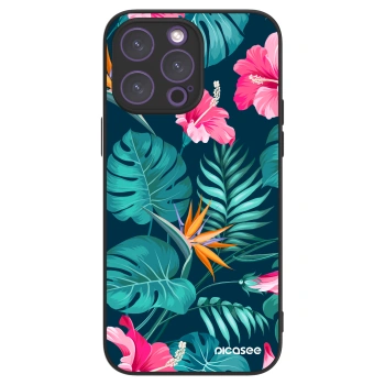 Picasee ULTIMATE CASE za Apple iPhone 14 Pro Max - Pink Monstera