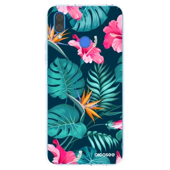 Picasee silikonska prozirna maskica za Huawei Nova 3 - Pink Monstera