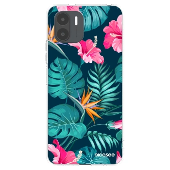 Picasee silikonska prozirna maskica za Xiaomi Redmi A2 - Pink Monstera