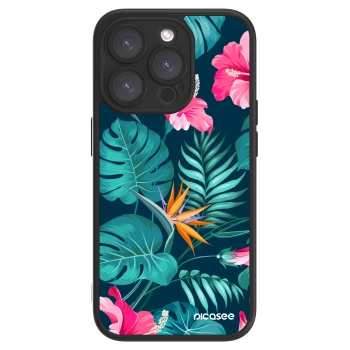 Picasee ULTIMATE CASE MagSafe za Apple iPhone 15 Pro - Pink Monstera
