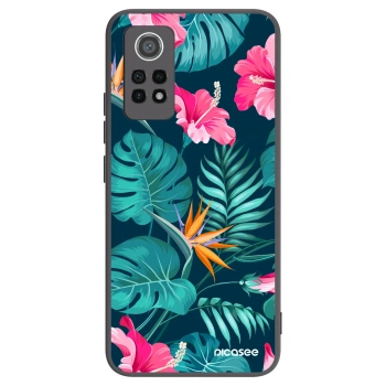 Picasee crna silikonska maskica za Xiaomi Redmi Note 12 Pro 4G - Pink Monstera