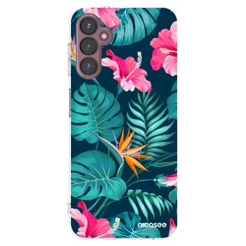 Picasee silikonska prozirna maskica za Samsung Galaxy A05s A057G - Pink Monstera