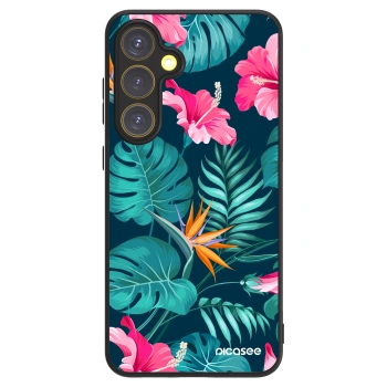 Picasee ULTIMATE CASE PowerShare za Samsung Galaxy S24 FE S721B - Pink Monstera