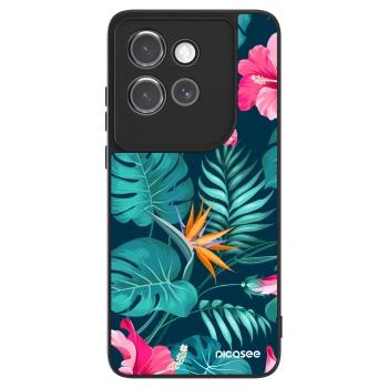 Maskica za Motorola Edge 50 Neo - Pink Monstera