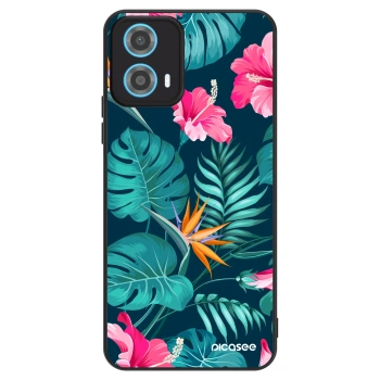 Maskica za Motorola Moto G34 5G - Pink Monstera