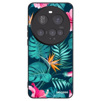 Picasee crna silikonska maskica za Xiaomi 15 Ultra - Pink Monstera
