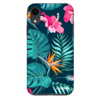 Maskica za Apple iPhone XR - Pink Monstera