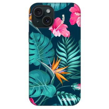 Picasee Fashion Case MagSafe za Apple iPhone 15 - Pink Monstera