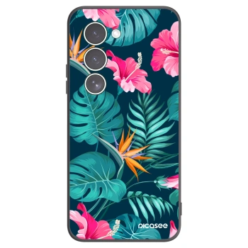 Picasee crna silikonska maskica za Xiaomi Redmi 15 5G - Pink Monstera