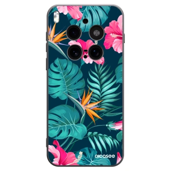 Picasee crna silikonska maskica za Vivo X300 Pro - Pink Monstera