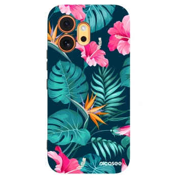 Picasee crna silikonska maskica za Honor 600 - Pink Monstera