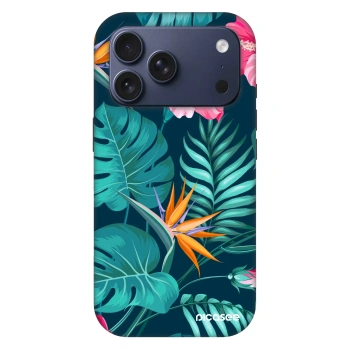 Picasee Fashion Case MagSafe za Apple iPhone 18 Pro - Pink Monstera