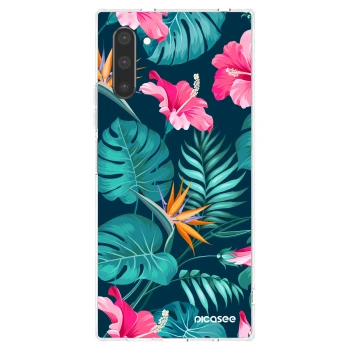 Picasee silikonska prozirna maskica za Samsung Galaxy Note 10 N970F - Pink Monstera
