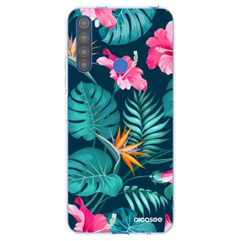 Picasee silikonska prozirna maskica za Xiaomi Redmi Note 8T - Pink Monstera