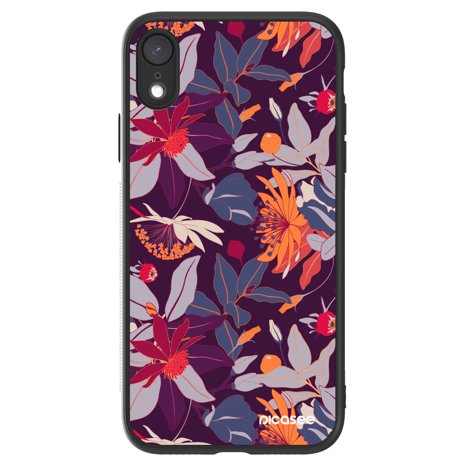 Picasee ULTIMATE CASE za Apple iPhone XR - Purple Leaf