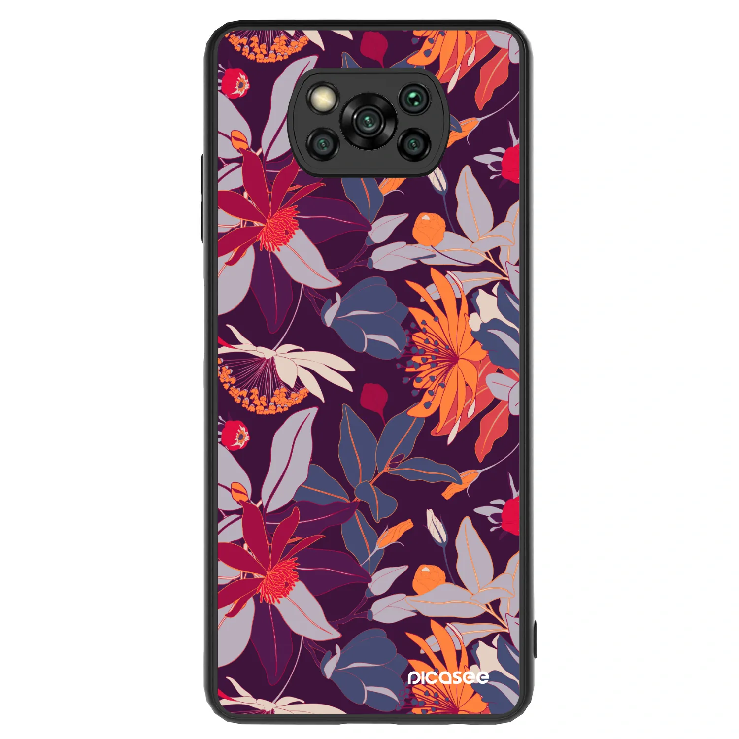 Picasee ULTIMATE CASE za Xiaomi Poco X3 - Purple Leaf