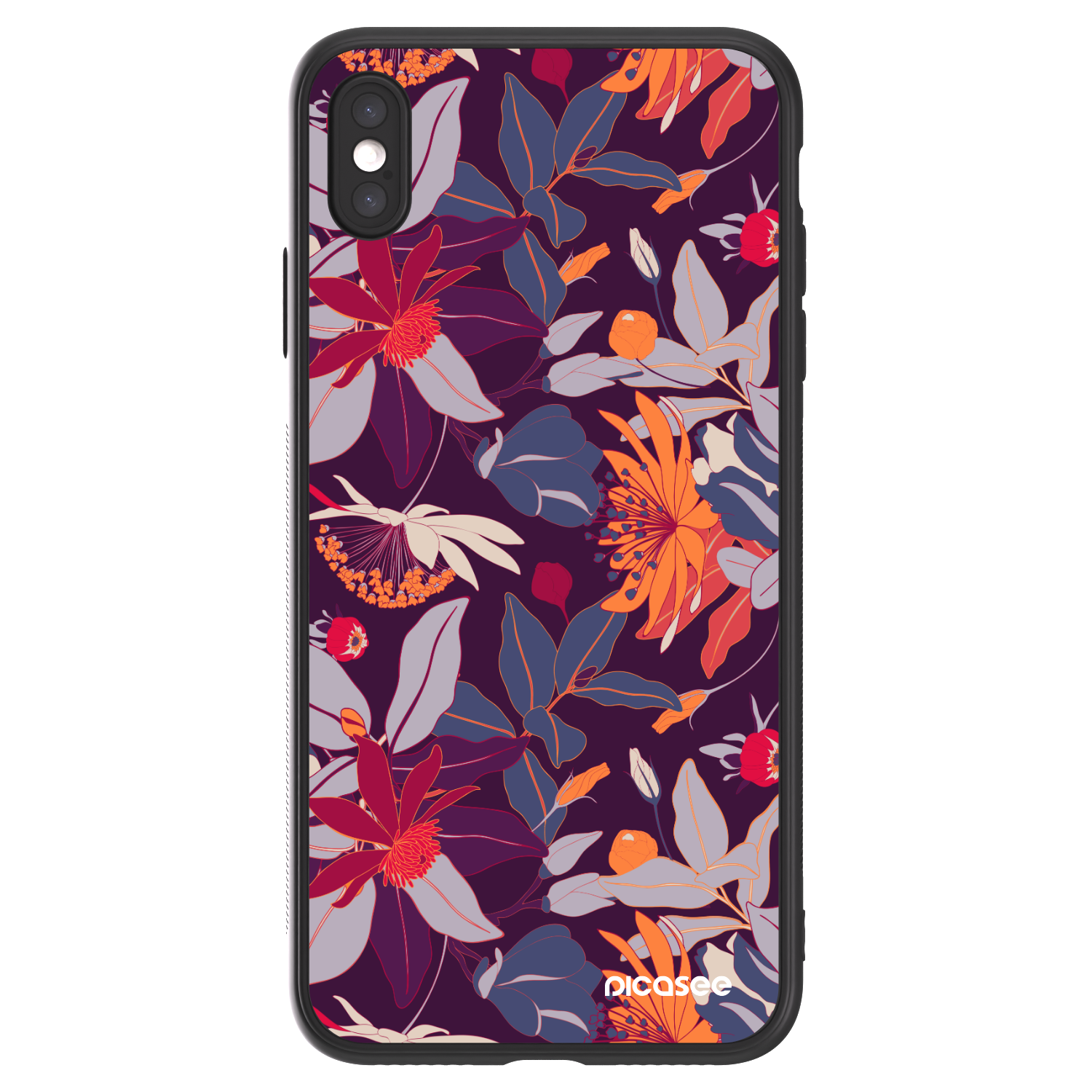 Picasee ULTIMATE CASE za Apple iPhone XS Max - Purple Leaf
