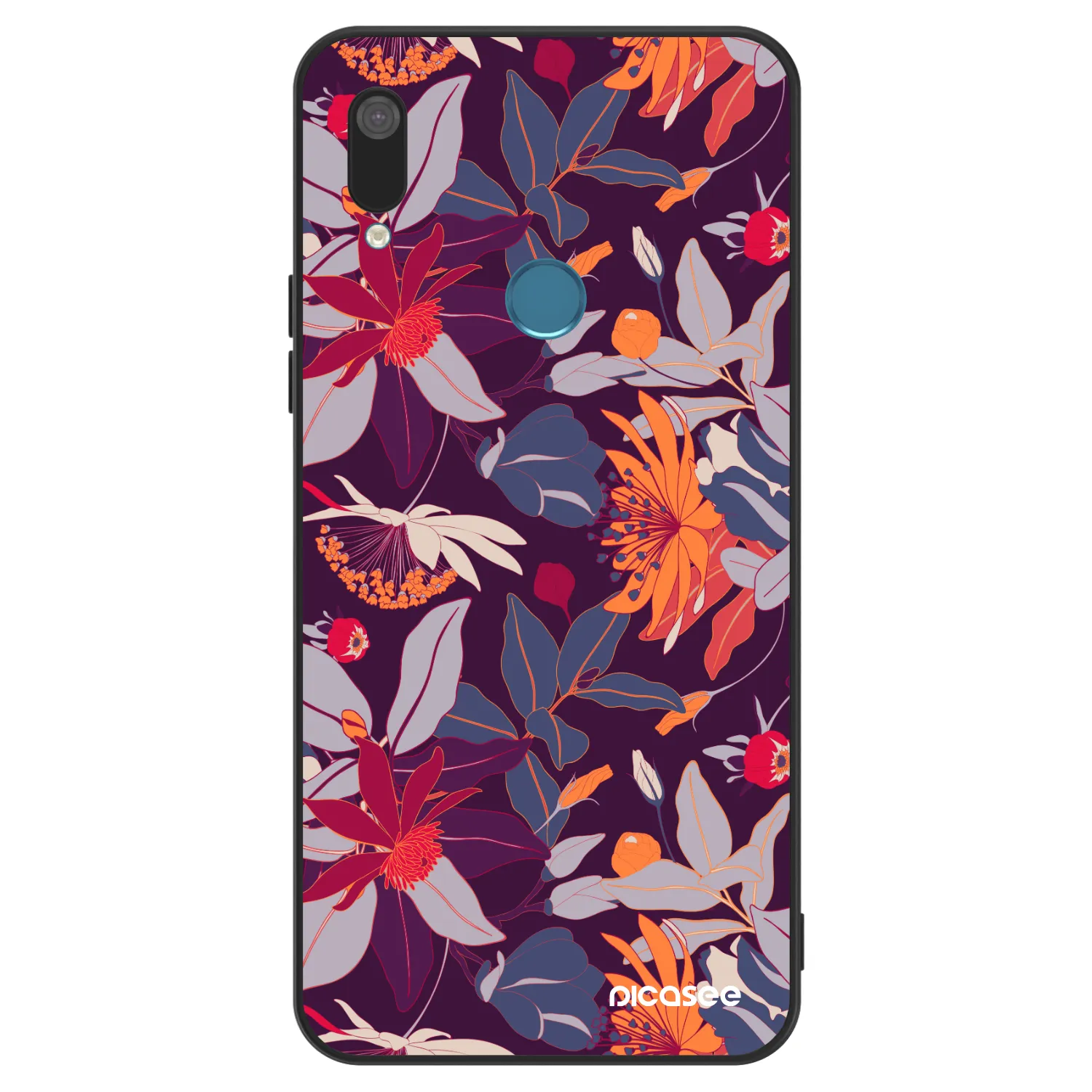 Picasee ULTIMATE CASE za Huawei Y7 2019 - Purple Leaf