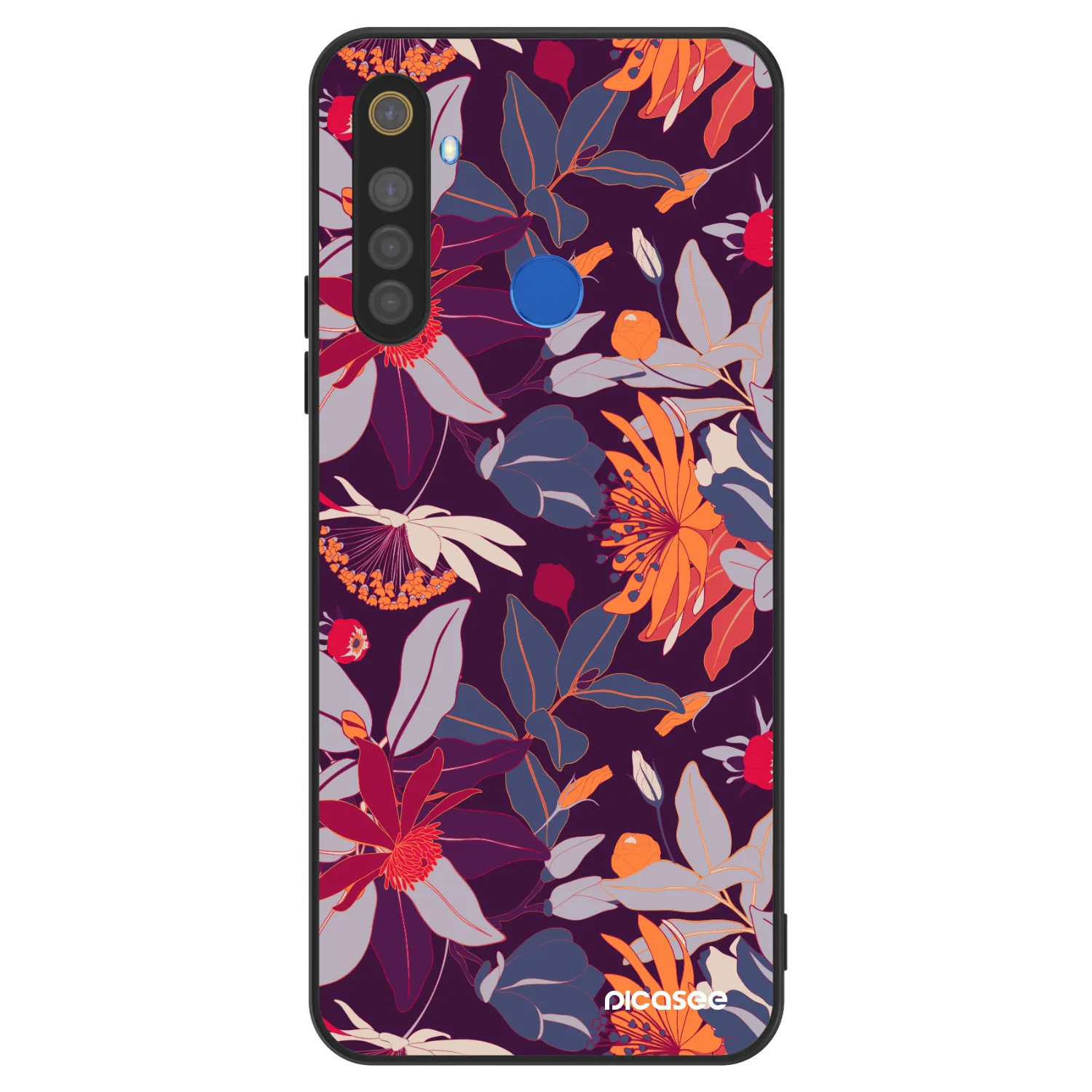 Picasee ULTIMATE CASE za Realme 5 - Purple Leaf
