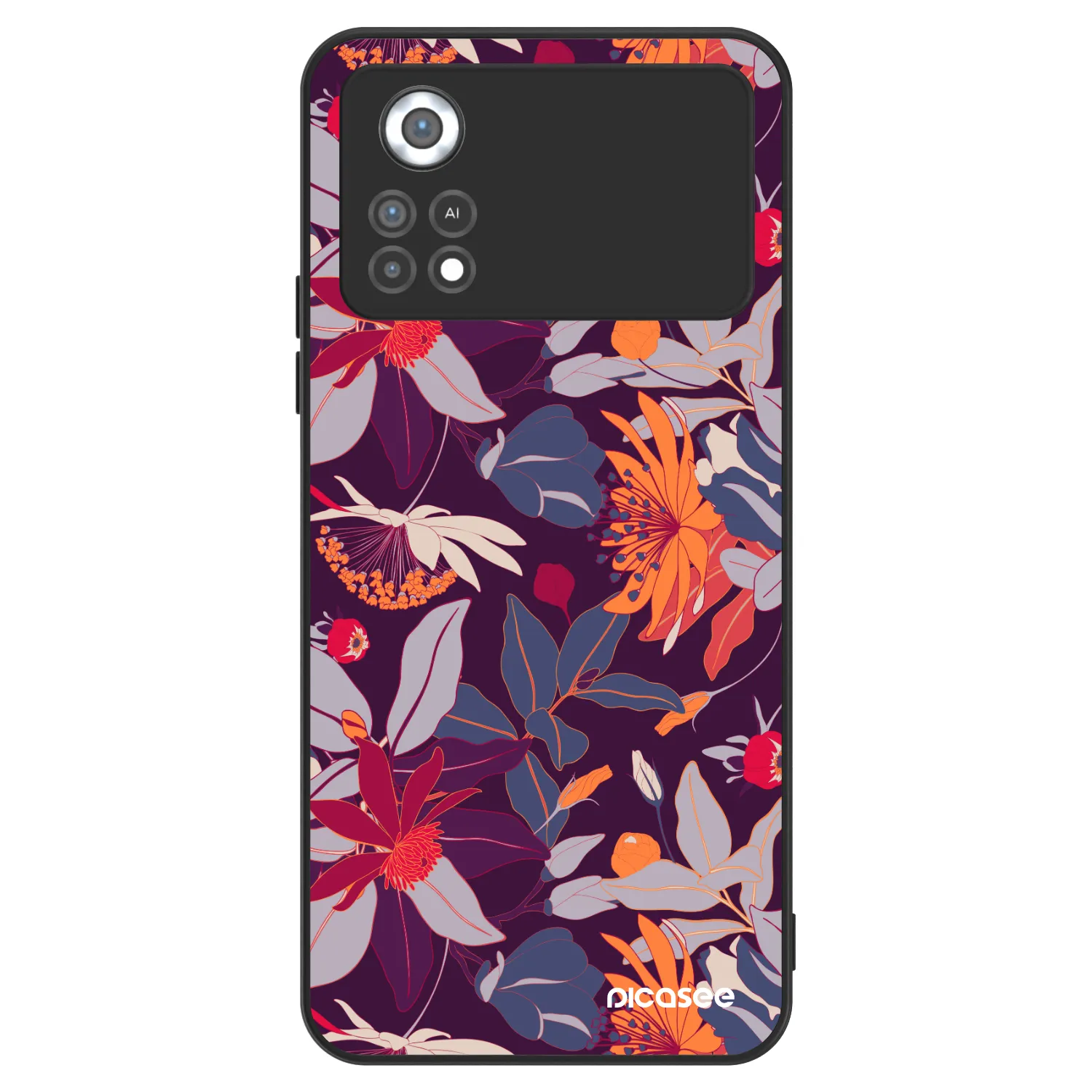 Picasee ULTIMATE CASE za Xiaomi Poco X4 Pro 5G - Purple Leaf