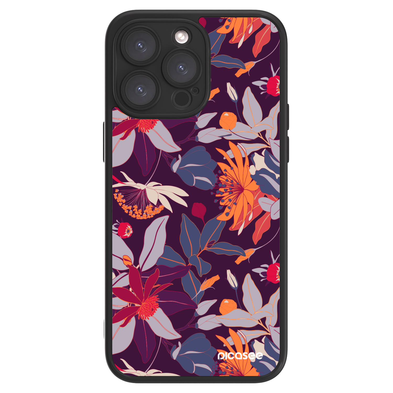 Picasee ULTIMATE CASE za Apple iPhone 15 Pro Max - Purple Leaf