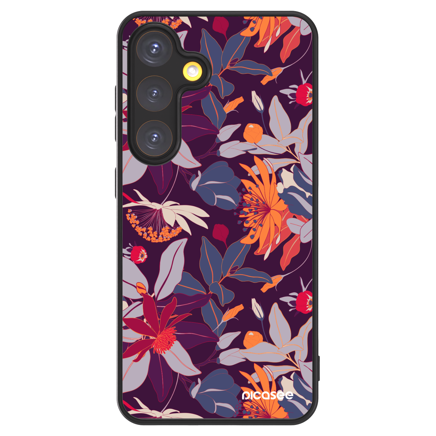 Picasee ULTIMATE CASE za Samsung Galaxy S24 S921B 5G - Purple Leaf
