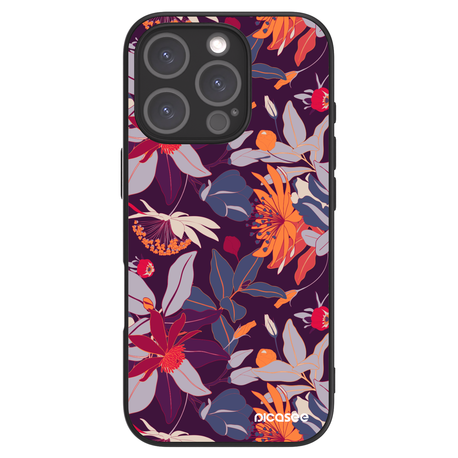 Picasee ULTIMATE CASE MagSafe za Apple iPhone 16 Pro - Purple Leaf