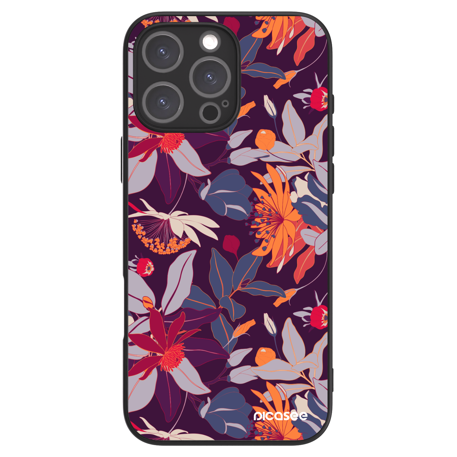 Picasee ULTIMATE CASE MagSafe za Apple iPhone 16 Pro Max - Purple Leaf