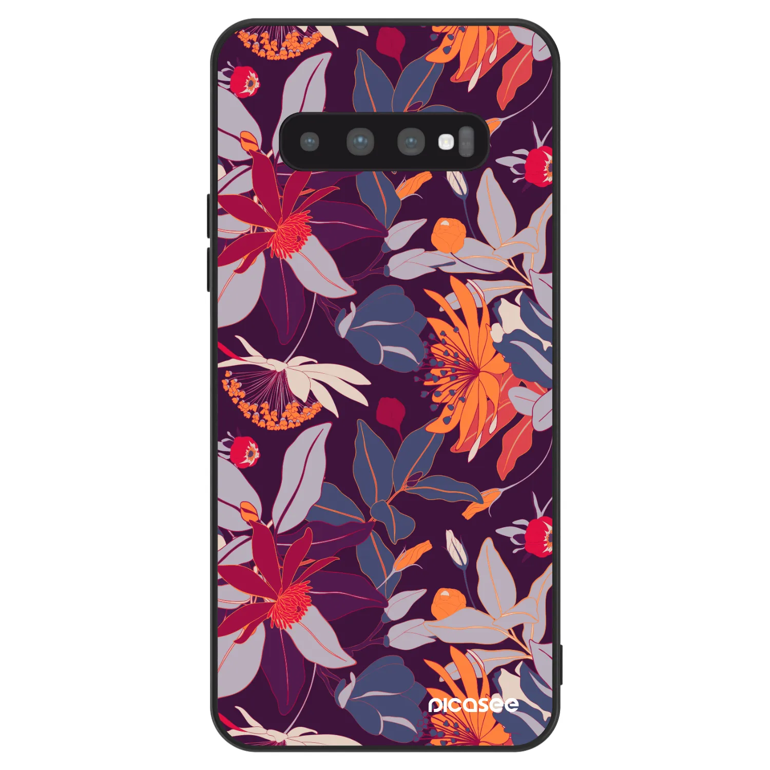 Picasee ULTIMATE CASE za Samsung Galaxy S10 Plus G975 - Purple Leaf