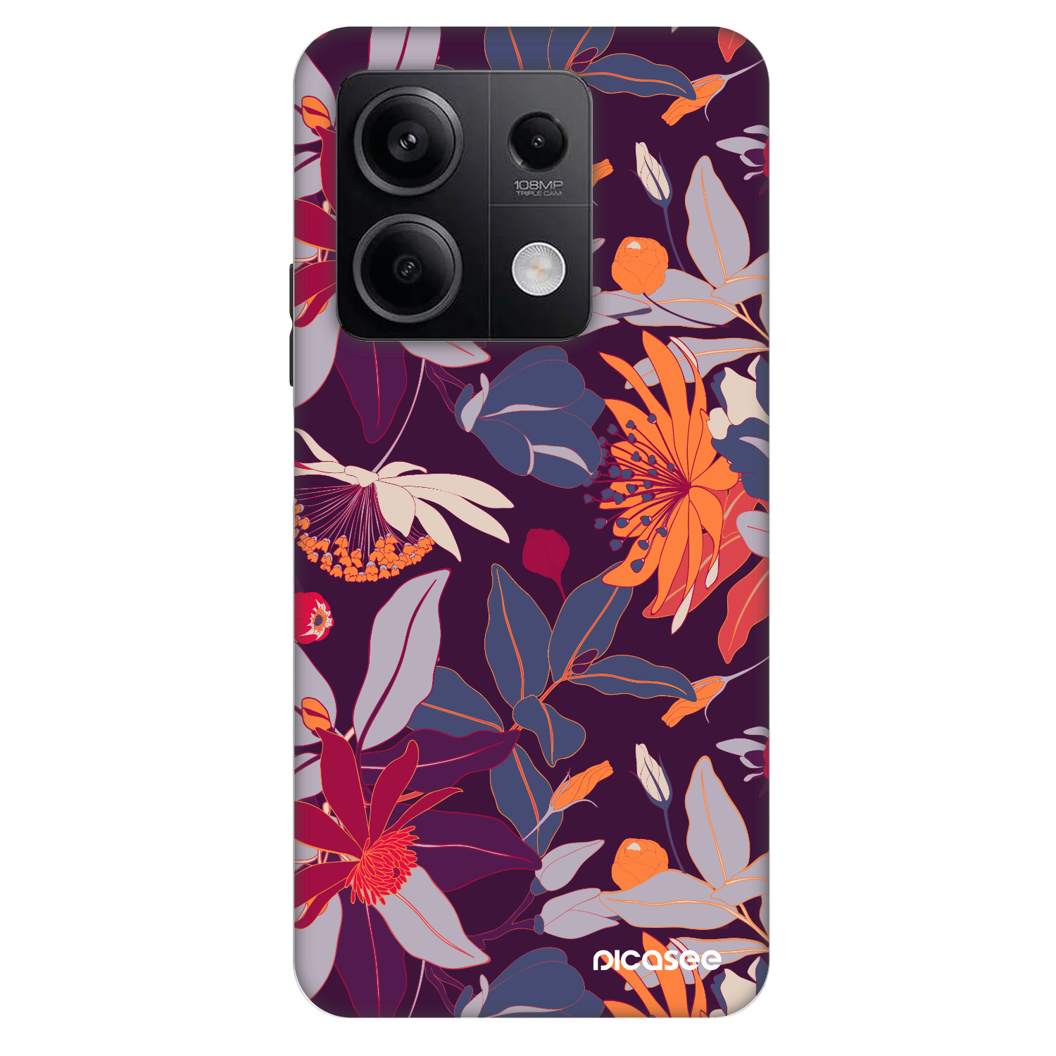 Picasee Fashion Case za Xiaomi Redmi Note 13 5G - Purple Leaf