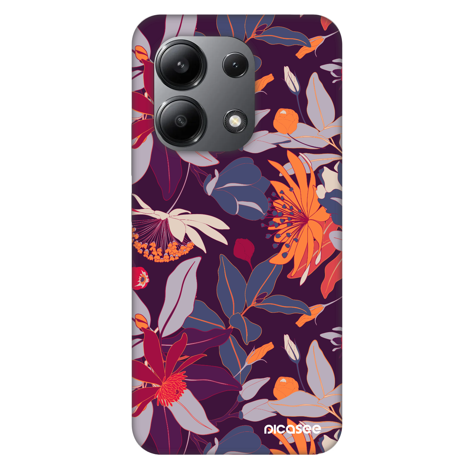 Picasee Fashion Case za Xiaomi Redmi Note 13 4G - Purple Leaf