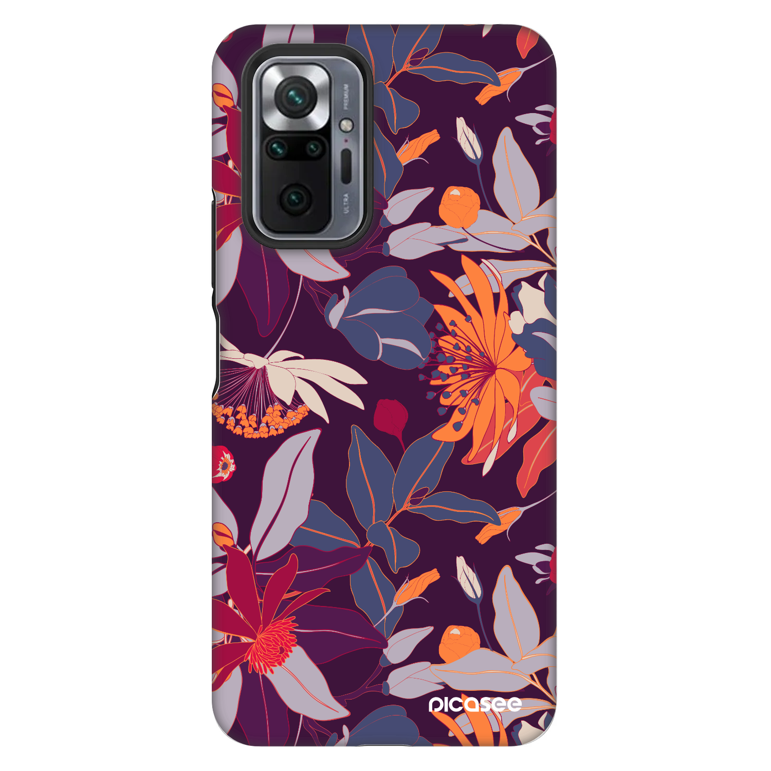 Picasee Fashion Case za Xiaomi Redmi Note 10 Pro - Purple Leaf