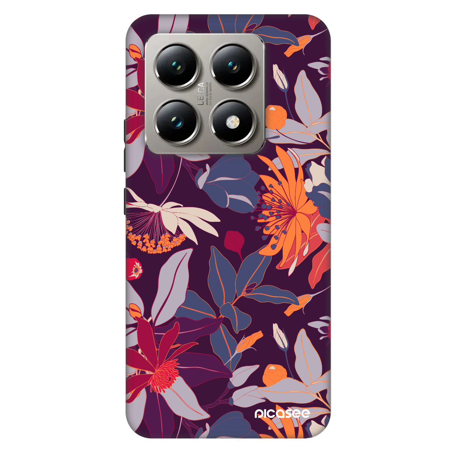 Picasee Fashion Case za Xiaomi 14T Pro - Purple Leaf