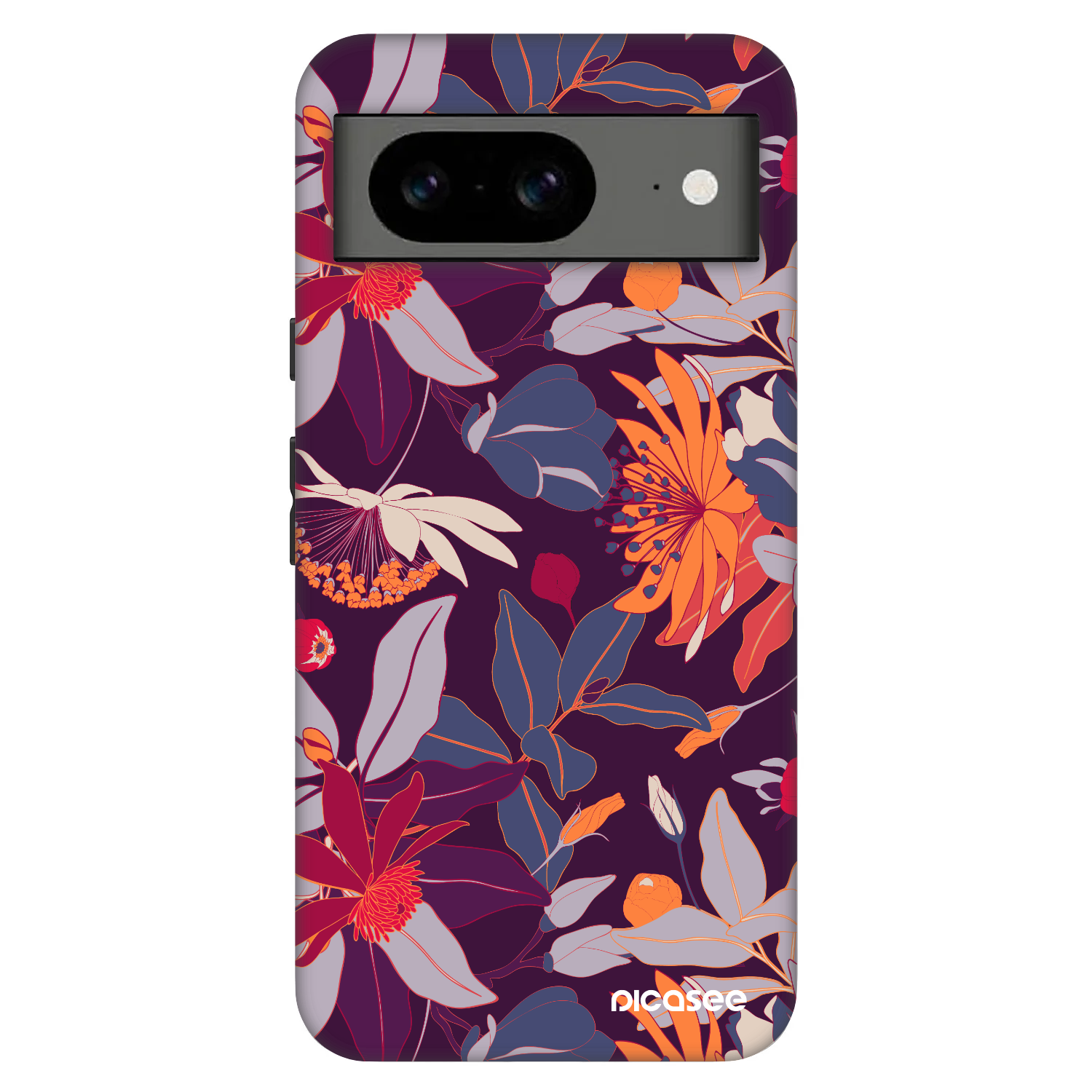 Picasee Fashion Case za Google Pixel 8 Pro - Purple Leaf
