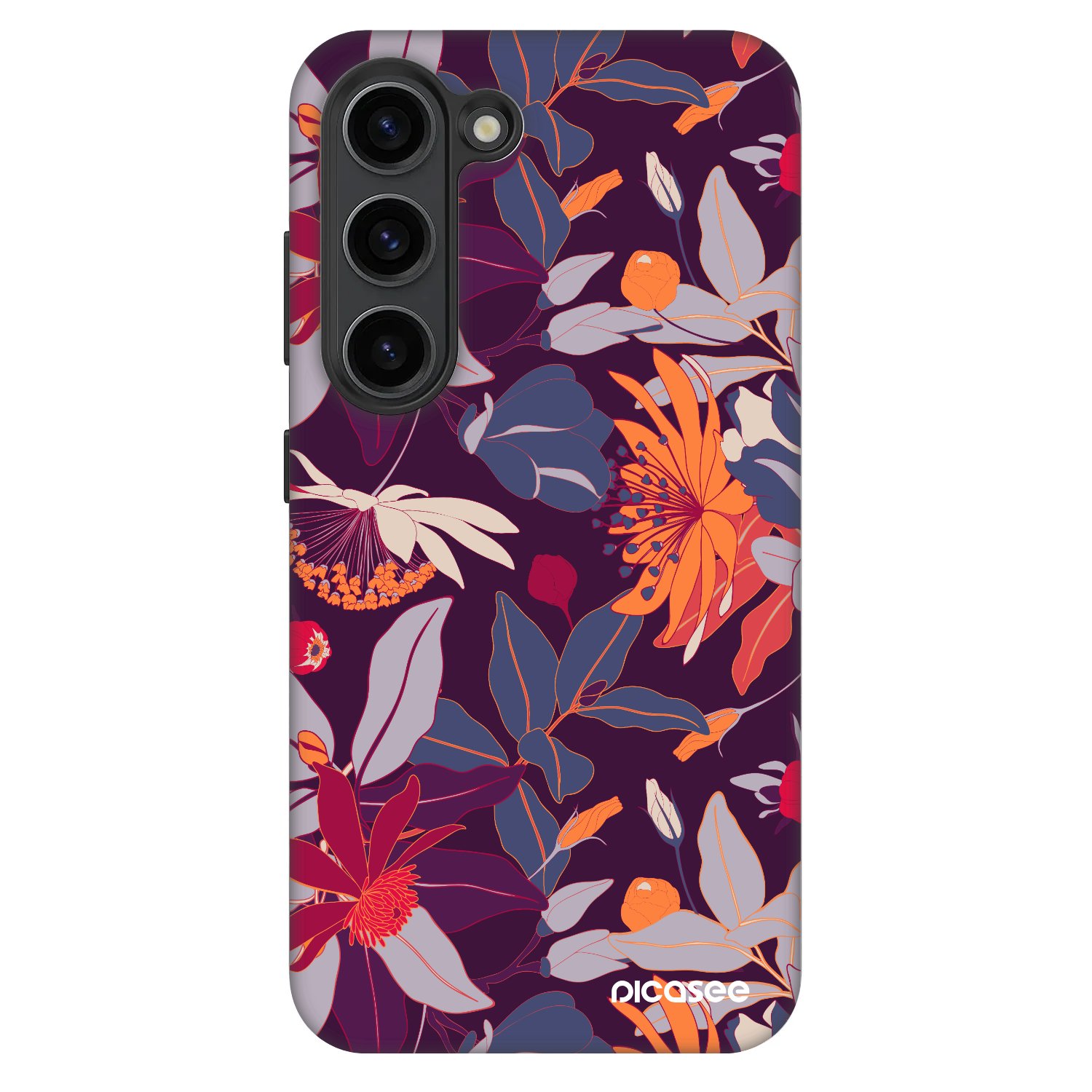 Picasee Fashion Case za Samsung Galaxy S23+ 5G - Purple Leaf