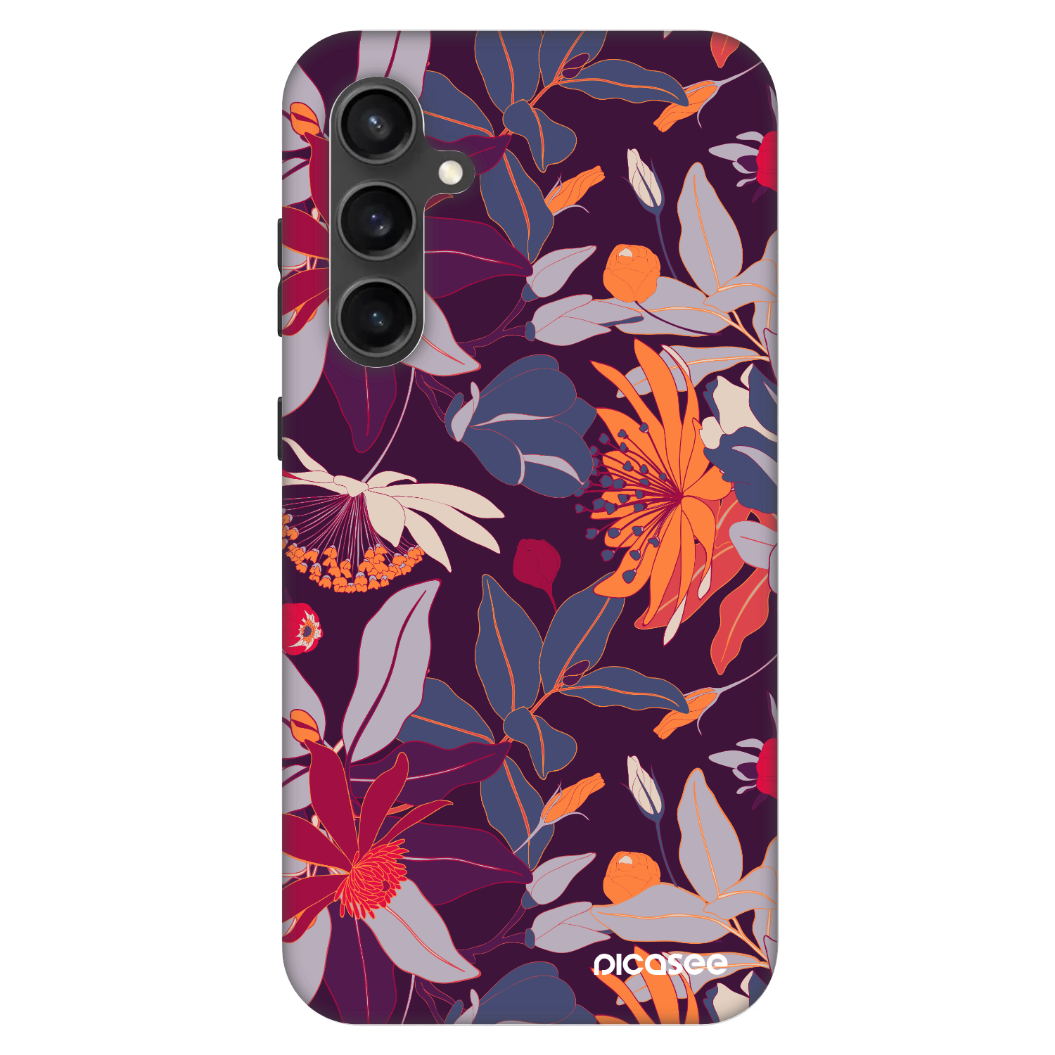 Picasee Fashion Case za Samsung Galaxy S23 FE S711B - Purple Leaf