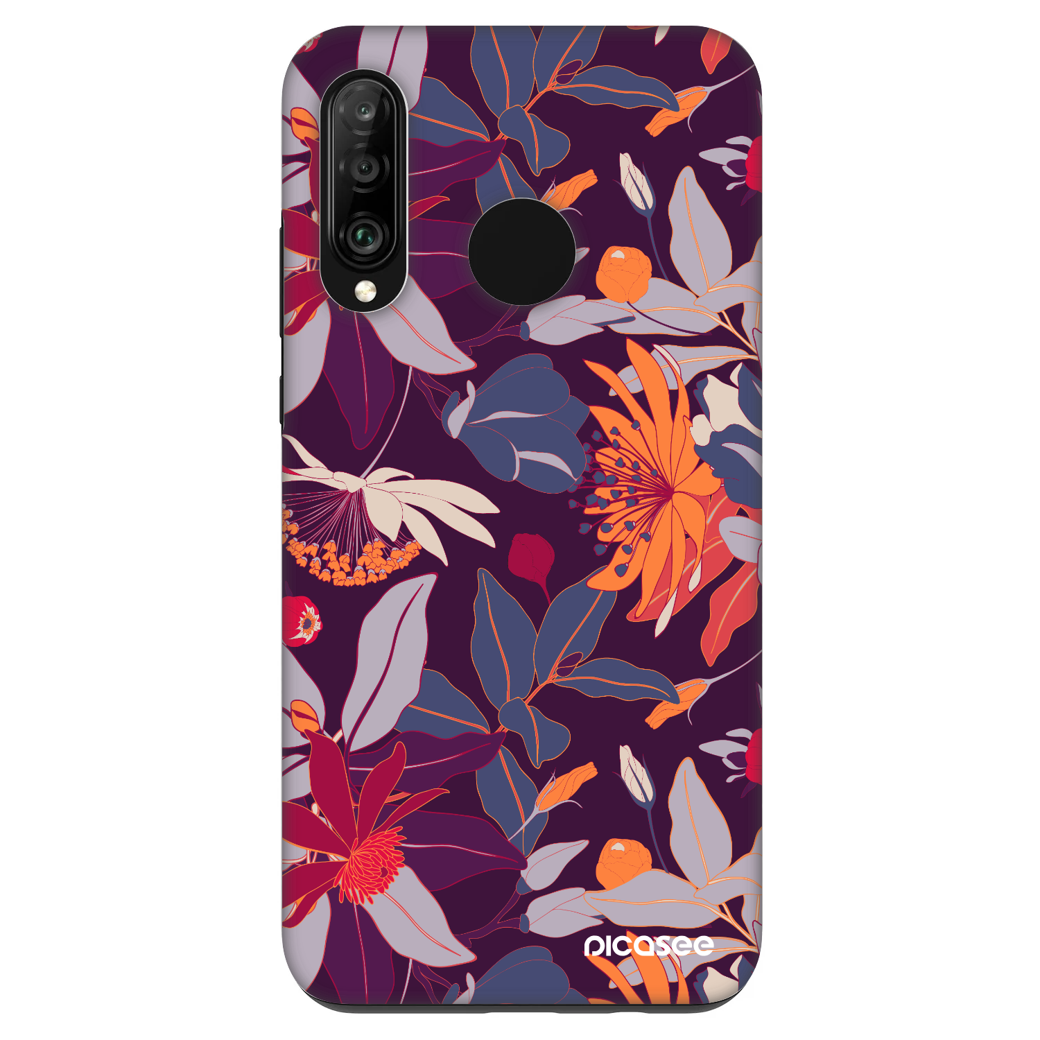 Picasee Fashion Case za Huawei P30 Lite - Purple Leaf