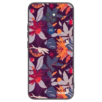 Maskica za Motorola Moto G9 Play - Purple Leaf