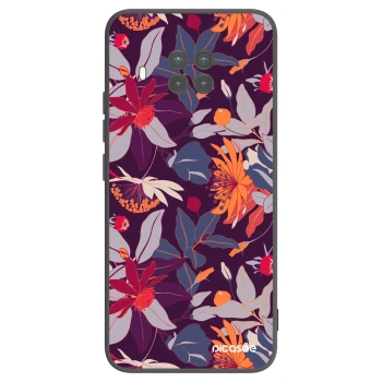 Picasee crna silikonska maskica za Xiaomi Mi 10T Lite - Purple Leaf