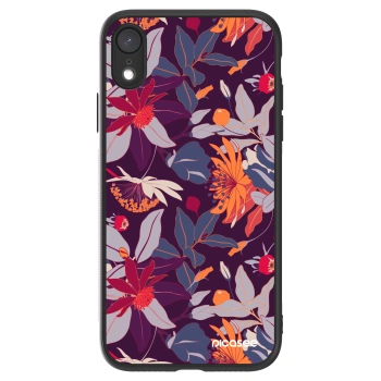 Picasee ULTIMATE CASE za Apple iPhone XR - Purple Leaf