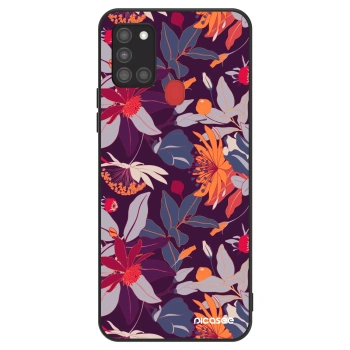 Maskica za Samsung Galaxy A21s - Purple Leaf