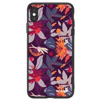 Picasee ULTIMATE CASE za Apple iPhone XS Max - Purple Leaf