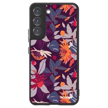 Picasee ULTIMATE CASE za Samsung Galaxy S22 5G - Purple Leaf