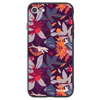 Picasee ULTIMATE CASE za Apple iPhone SE 2022 - Purple Leaf