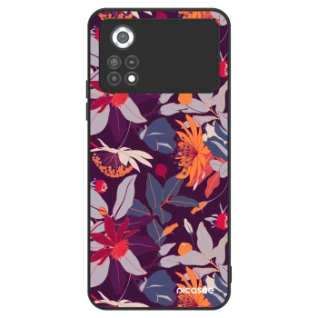 Maskica za Xiaomi Poco X4 Pro 5G - Purple Leaf