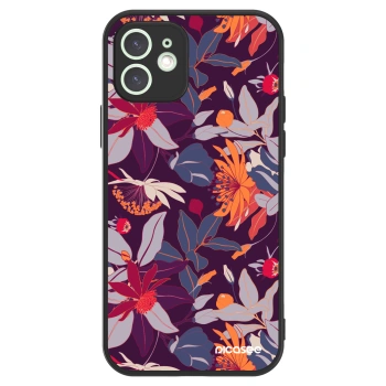 Picasee ULTIMATE CASE MagSafe za Apple iPhone 12 - Purple Leaf